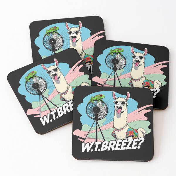 Item preview, W.T.BREEZE? – Surreal Llama Fan Art with Tropical Vibes designed and sold by jelonkaa.