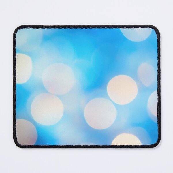 Item preview, Calming soft blue bokeh lights designed and sold by anytka.