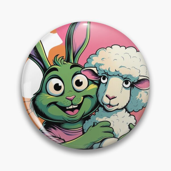 Item preview, W.T.FLUFF? – Cute Bunny and Sheep Funny Design designed and sold by jelonkaa.