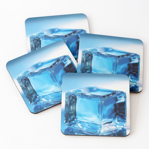Item preview, Clear ice cube on smooth surface designed and sold by anytka.