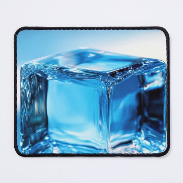 Item preview, Clear ice cube on smooth surface designed and sold by anytka.