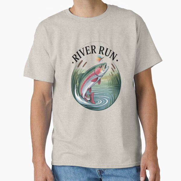 Item preview, Rainbow Trout River Run – Rainbow Trout in Full Jump designed and sold by FusiTink.