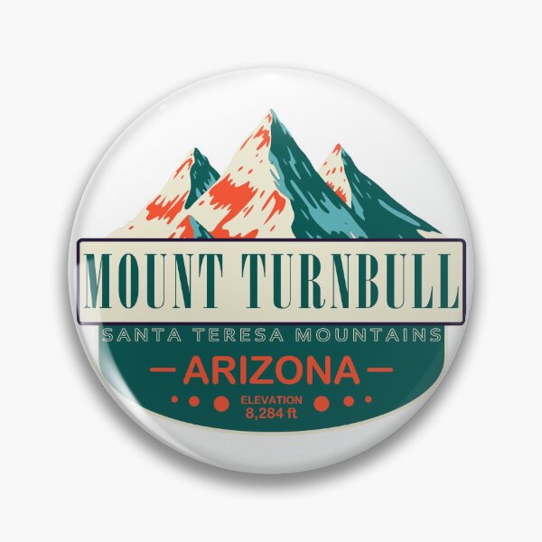 Item preview, Mount Turnbull, Santa Teresa Mountains, Arizona, Mountain Badge designed and sold by Wanderful-roads.
