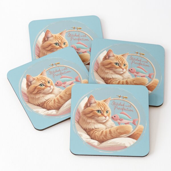 Item preview, Ginger Cat Embroidery designed and sold by jelonkaa.