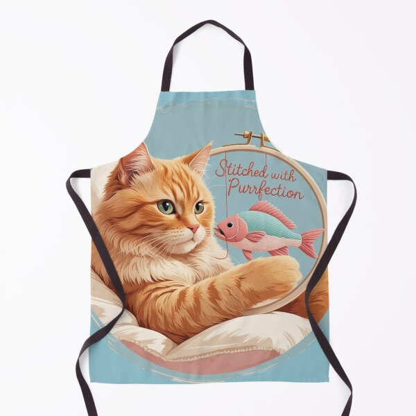 Item preview, Ginger Cat Embroidery designed and sold by jelonkaa.