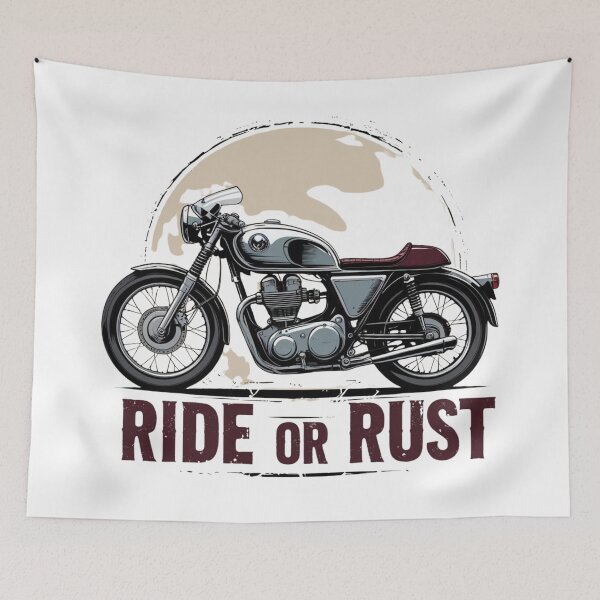 Item preview, Ride or Rust – Vintage Motorcycle Graphic for True Riders designed and sold by jelonkaa.