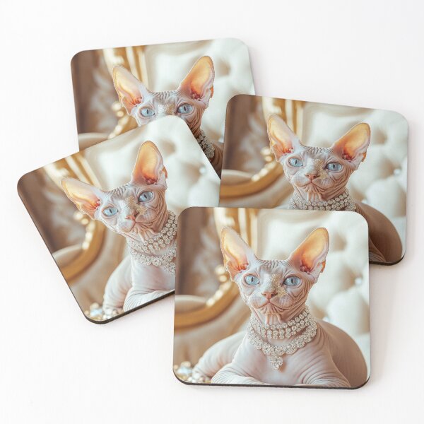 Item preview, Jewelry-clad sphynx cat designed and sold by anytka.