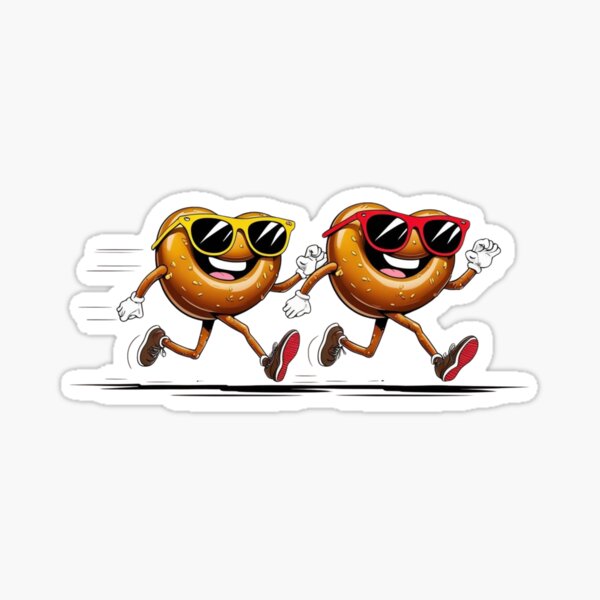 Item preview, Running Pretzels – German Fun with Style designed and sold by StormArte.