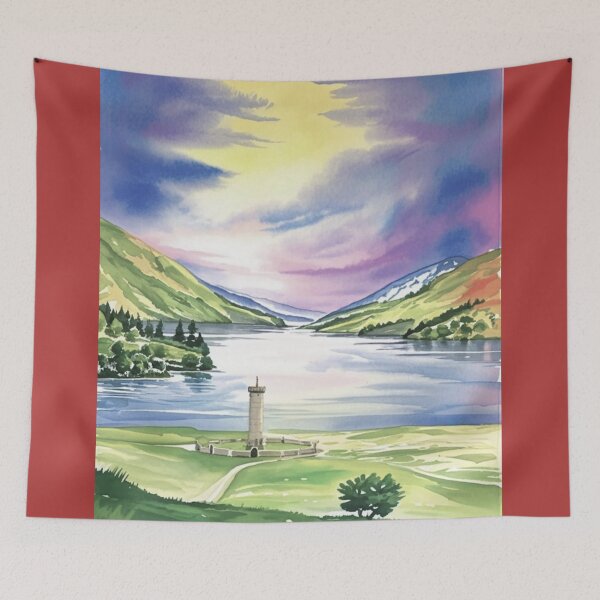 Item preview, Jacobite monument, scotland（watercolour + AI） designed and sold by artsmeow.