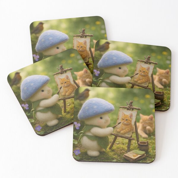 Item preview, Cat Painter - Full designed and sold by Happy Lil Mushroom People.