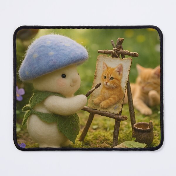 Item preview, Cat Painter - Full designed and sold by Happy Lil Mushroom People.