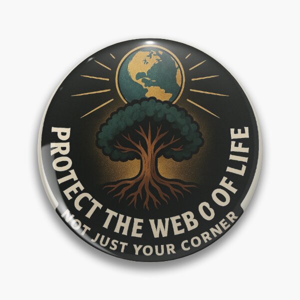 Item preview, Protect the Web of Life, Not Just Your Corner – Dharma of Dissent Sticker designed and sold by Mōnk Mode Society.