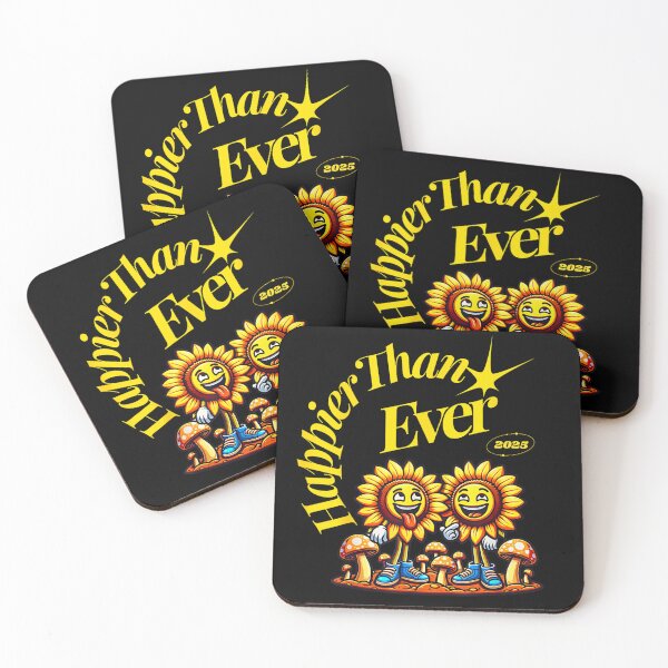 Item preview, Happier Than Ever – Positive Vibes Motivational  designed and sold by Teeshart.