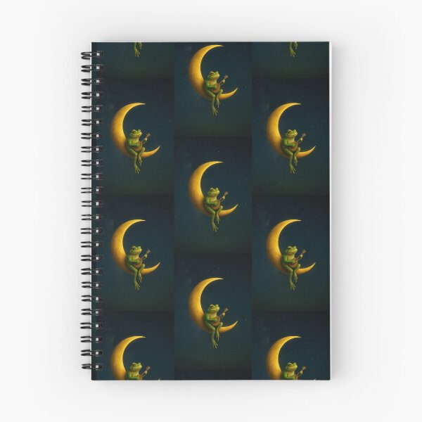 Item preview, Moonlit Frog Bard - Mandolin serenade under the stars designed and sold by EarthandOcean.