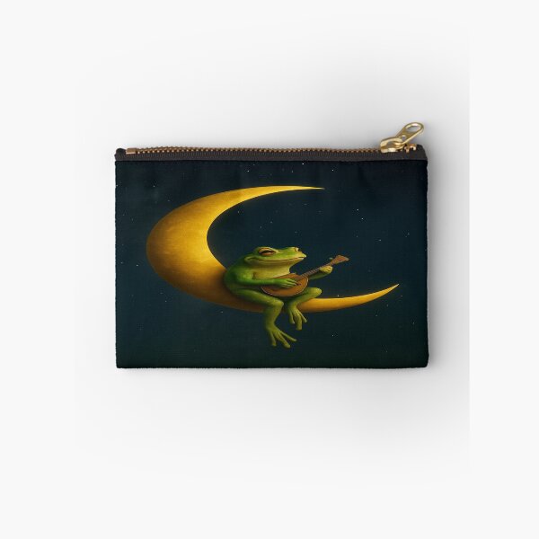 Item preview, Moonlit Frog Bard - Mandolin serenade under the stars designed and sold by EarthandOcean.
