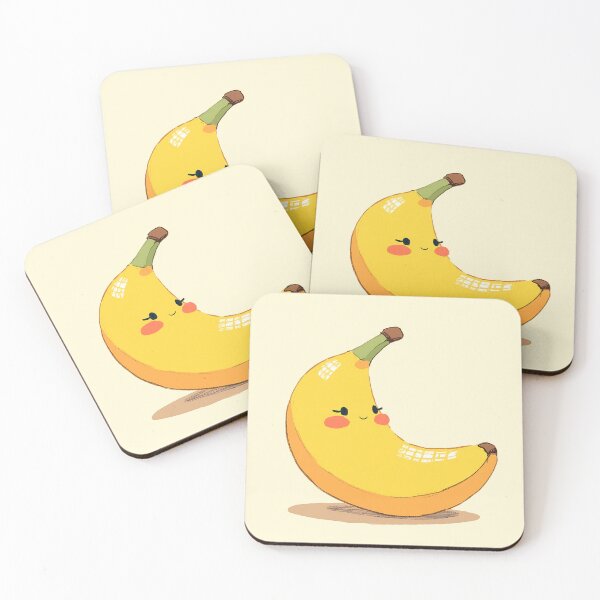 Item preview, Cute Kawaii Banana – Happy Fruit Illustration designed and sold by DesertOptimist.
