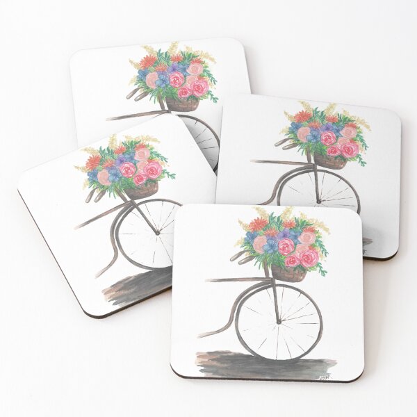 Item preview, Old Bicycle with Flower Basker designed and sold by Lmarston123.