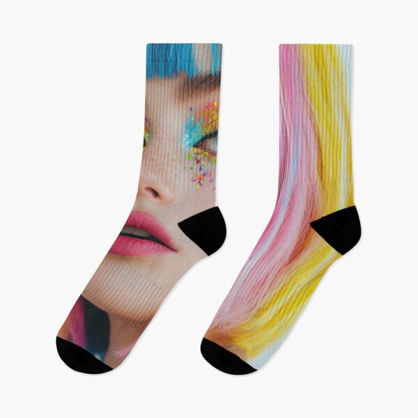 Item preview, Vibrant hair and colorful makeup designed and sold by anytka.