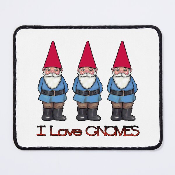 Item preview, I Love Gnomes: Three Gnomes: Original Fantasy Art designed and sold by JoyfulWhimsy.
