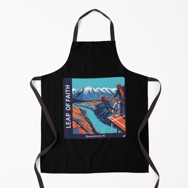 Item preview, A Bold Queenstown Bungee Jump Illustration, Leap of Faith designed and sold by Digital Dreams Arts.
