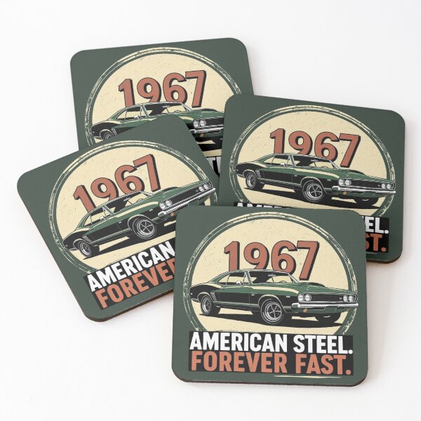 Item preview, 1967 American Muscle Car – Forever Fast Vintage Design designed and sold by jelonkaa.
