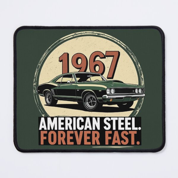 Item preview, 1967 American Muscle Car – Forever Fast Vintage Design designed and sold by jelonkaa.