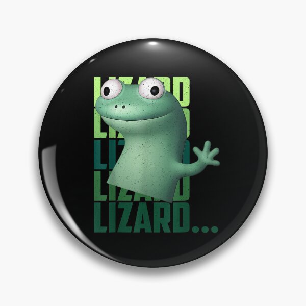 Item preview, Funny Weirdcore Animal Lizard Lizard Lizard Meme - Derpy Lizard Button  designed and sold by ivotee.