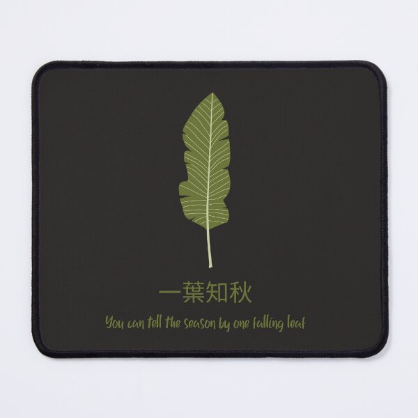Item preview, One Falling Leaf | 一葉知秋 – Zen-Inspired Nature Quote Shirt designed and sold by InkandBranch.
