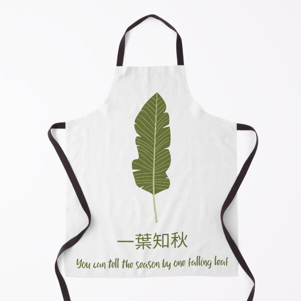 Item preview, One Falling Leaf | 一葉知秋 – Zen-Inspired Nature Quote Shirt designed and sold by InkandBranch.
