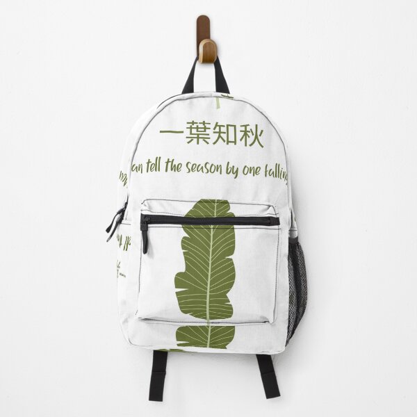Item preview, One Falling Leaf | 一葉知秋 – Zen-Inspired Nature Quote Shirt designed and sold by InkandBranch.