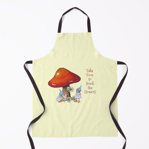 Item preview, Take Time To Smell the Flowers, Toadstool, Gnome Girls and Daisies designed and sold by JoyfulWhimsy.