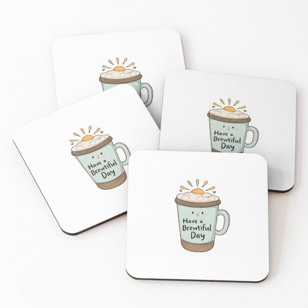 Item preview, Have A Brewtiful Day Coffee Sticker designed and sold by Blurbean.