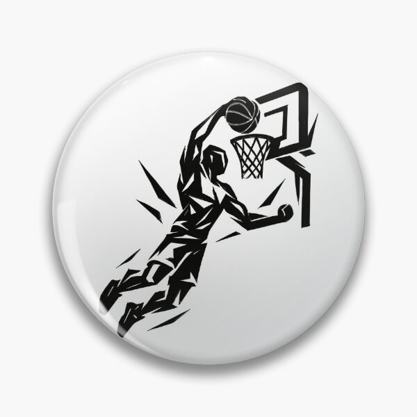 Item preview, Basketball Slam Dunk Throw Dunking Player Abstract Gift designed and sold by Pineapple-Tree.