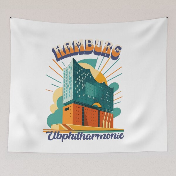 Item preview, Urban Retro Dreams – ELBPHILHARMONIE - Hamburg designed and sold by Earth Celebration Designs.