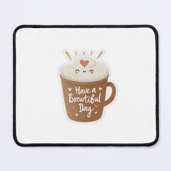 Item preview, Kawaii Coffee Brewtiful Day Sticker designed and sold by Blurbean.