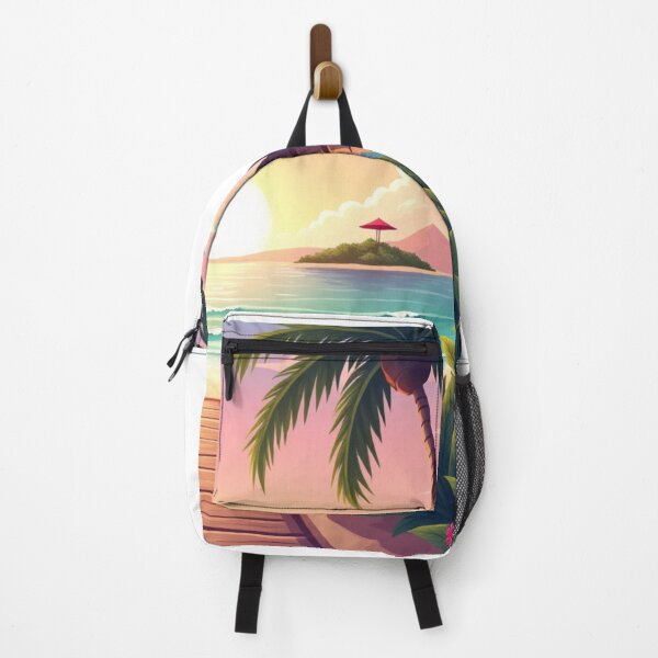 Item preview, Paseo marítimo al atardecer tropical designed and sold by WForge - Where thread meets precision.