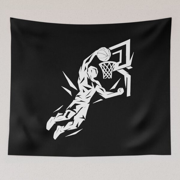 Item preview, Basketball Slam Dunk Throw Dunking Player Abstract Gift designed and sold by Pineapple-Tree.