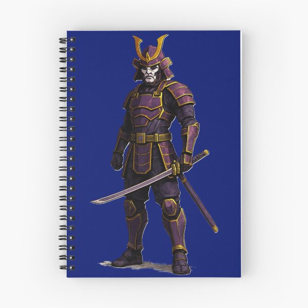 Item preview, "Purple and Gold Futuristic Samurai – Cyberpunk Royal Ronin" designed and sold by ShadowTek.