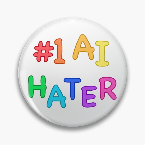 Item preview, #1 AI Hater Rainbow Comic Sans design designed and sold by Cryptid-Crafter.