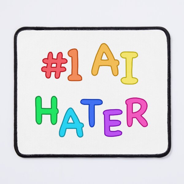 Item preview, #1 AI Hater Rainbow Comic Sans design designed and sold by Cryptid-Crafter.