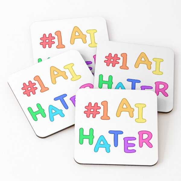 Item preview, #1 AI Hater Rainbow Comic Sans design designed and sold by Cryptid-Crafter.