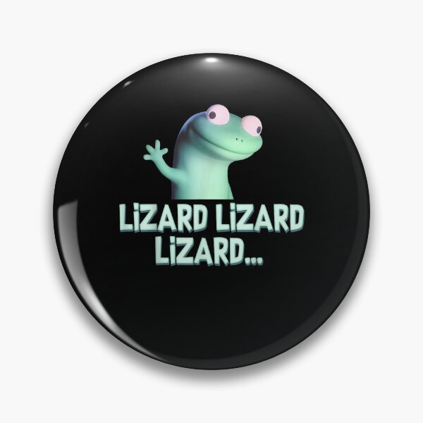 Item preview, Funny Weirdcore Animal Lizard Lizard Lizard Meme - Derpy Lizard Button  designed and sold by ivotee.