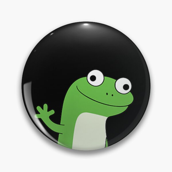 Item preview, Funny Weirdcore Animal Lizard Lizard Lizard Meme - Derpy Lizard Button  designed and sold by ivotee.
