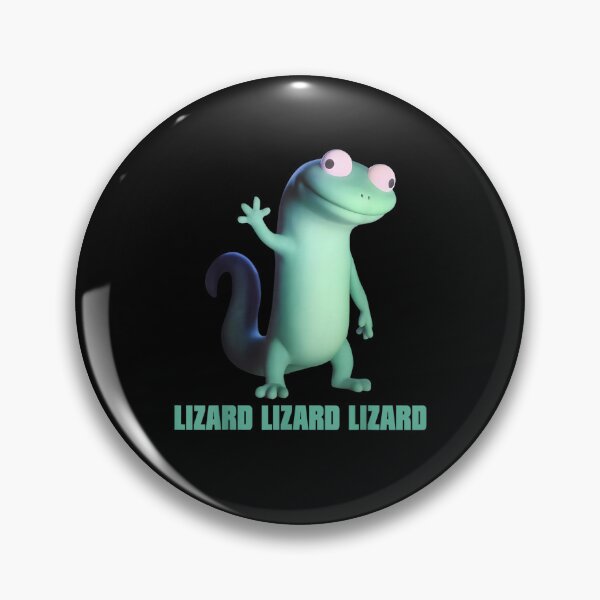 Item preview, Funny Weirdcore Animal Lizard Lizard Lizard Meme - Derpy Lizard Button  designed and sold by ivotee.