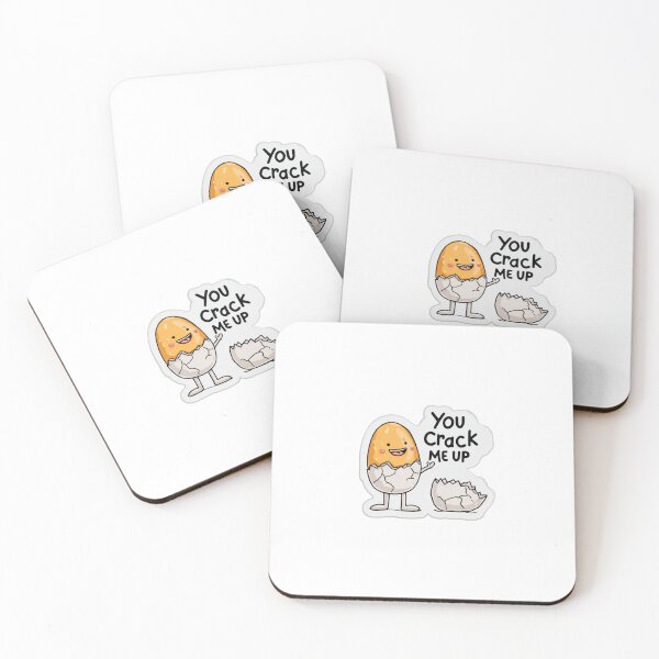 Item preview, You Crack Me Up Egg Pun Sticker designed and sold by Blurbean.