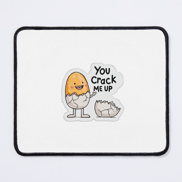 Item preview, You Crack Me Up Egg Pun Sticker designed and sold by Blurbean.
