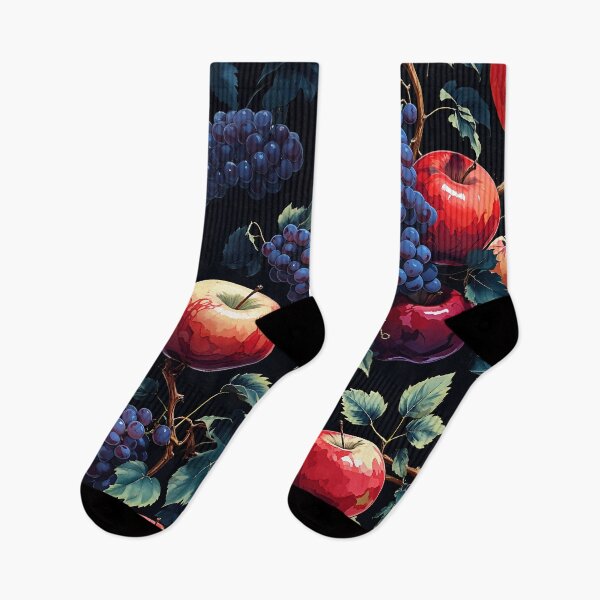 Item preview, Moody Autumn Harvest Fruit Pattern designed and sold by The Rabbit Cave.