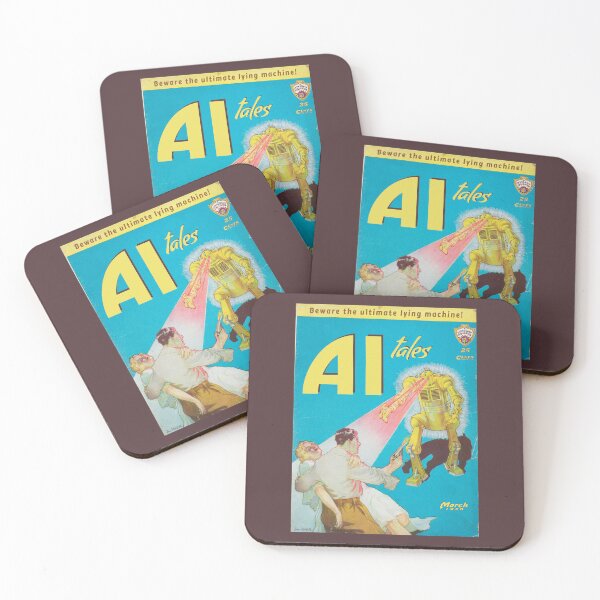 Item preview, AI TALES Magazine | Beware the Ultimate Lying Machine! designed and sold by ModernPulp.