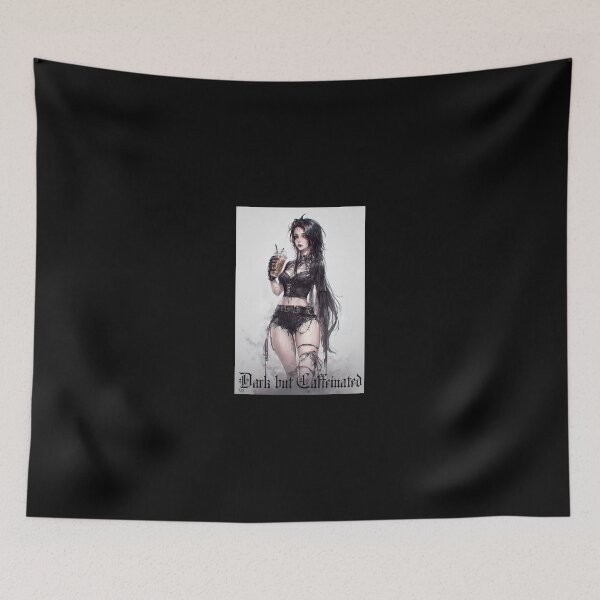 Item preview, Dark but Caffeinated – Gothic Coffee Lover Aesthetic designed and sold by Mark Mentzer.