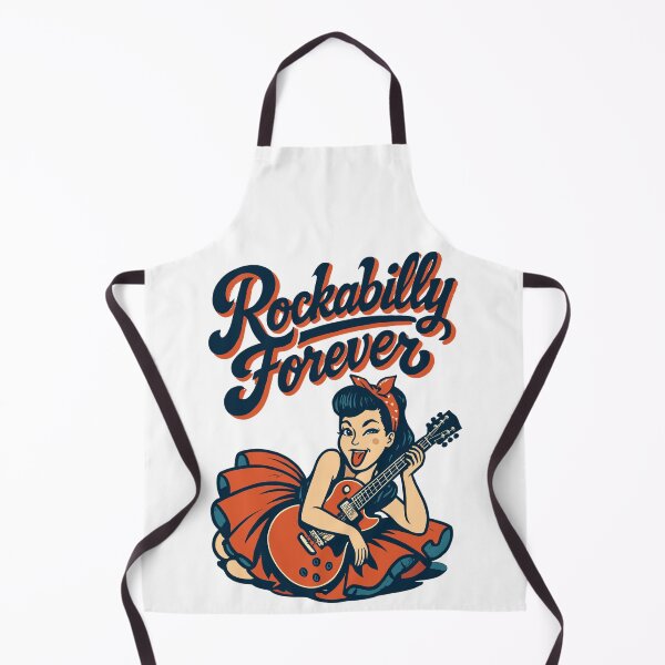 Item preview, Rockabilly forever electric guitar woman 50s gift designed and sold by Pineapple-Tree.